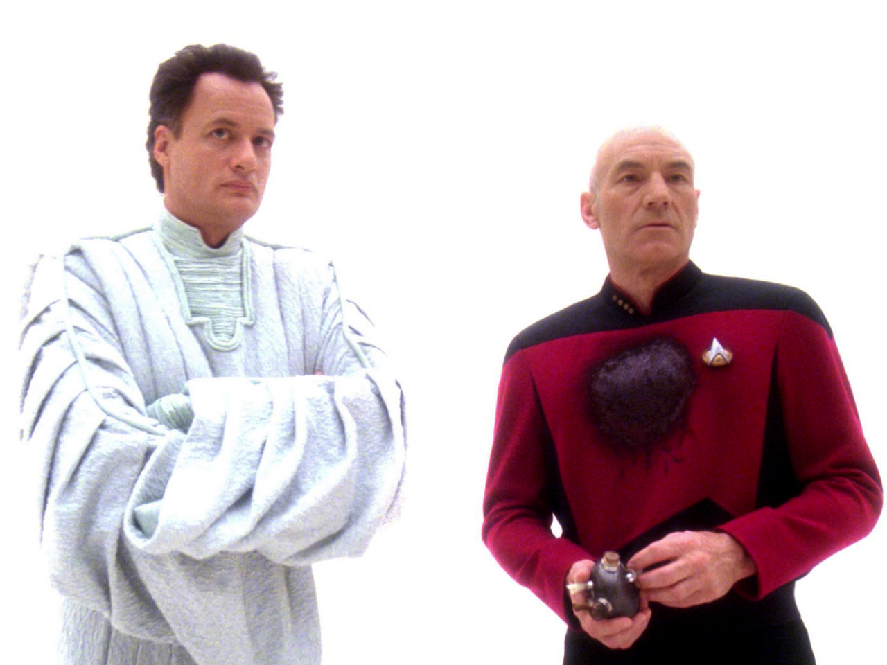 Q und Picard in "Tapestry"