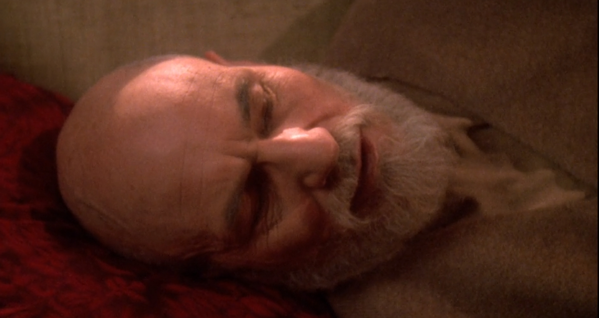 Zeigt die neue "Star Trek"-Serie einen gealterten Picard, der um seine verstorbene Frau trauert? (Szenenfoto: "All Good Things, Part 1", TNG 7x25, CBS).