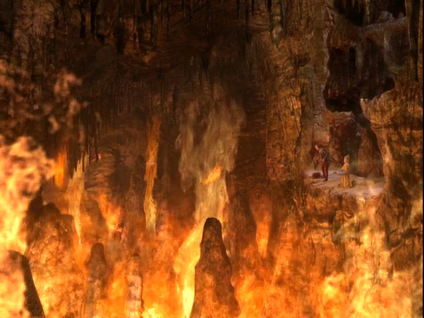 Die Feuerhöhlen in "What You Leave Behind" (Szenenbild: "Deep Space Nine" 7x25, CBS)