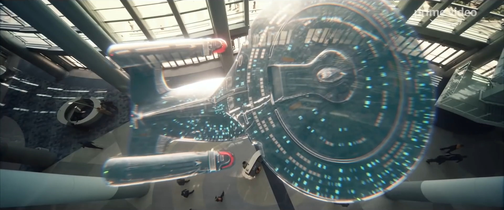 Enterprise-D-Hologramm (Szenenbild: CBS)