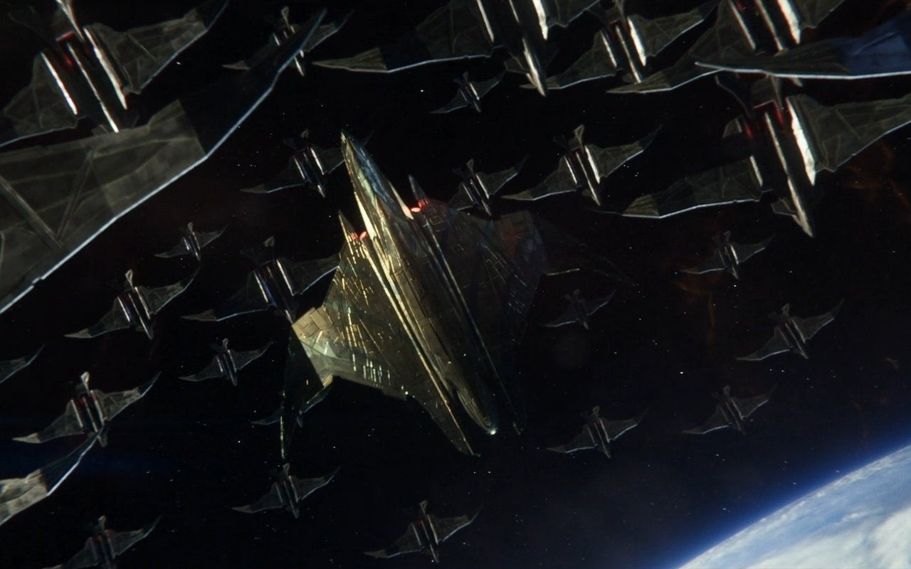 Romulanische Flotte in "Et in Arcadia Ego, Part 2" (Bild: ViacomCBS)