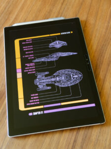 Schematische Darstellung der Interpid-Klasse von "Star Trek Adventures - Core Rulebook" (Bild: TZN)