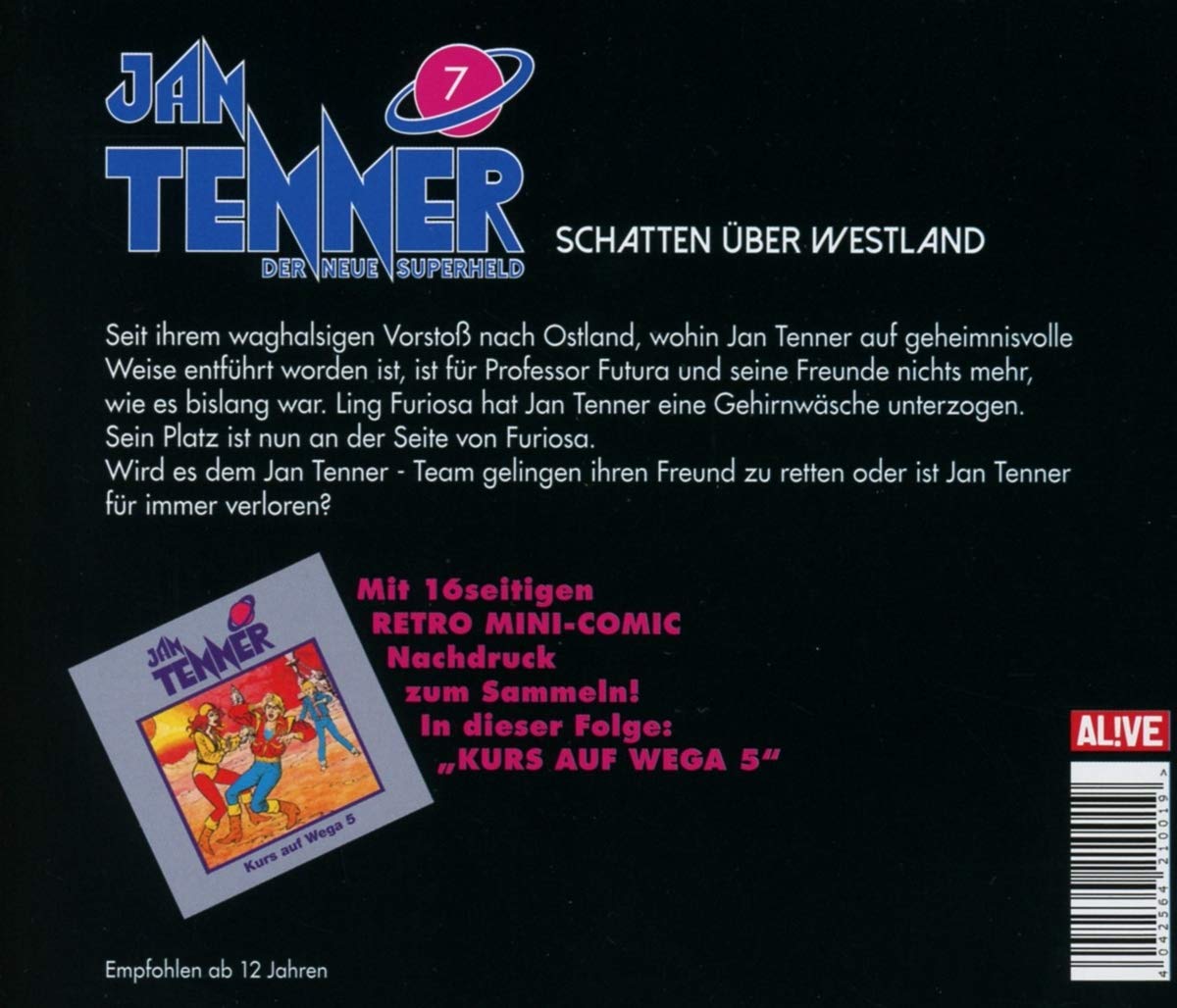 Rezension: "Jan Tenner 7 - Schatten über Westland" 2