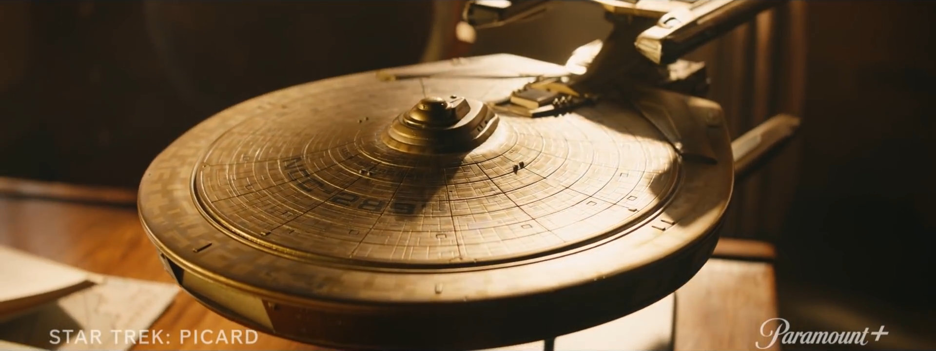 Modell der Stargazer im Teasertrailer für Star Trek: Picard Season 2 (Bild: ViacomCBS)