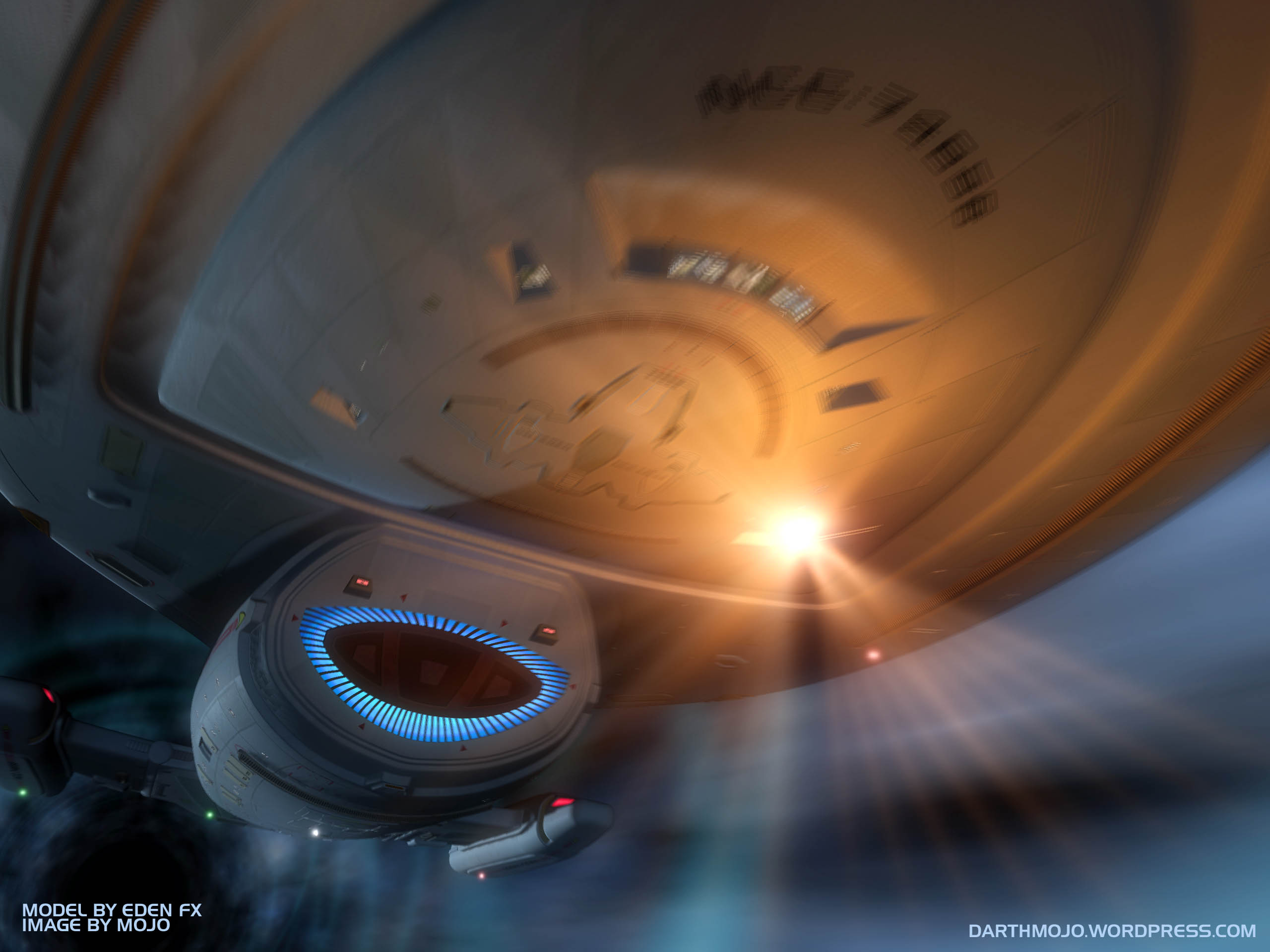 U.S.S. Voyager feuert im Slipstream Torpedos auf die Dauntless in "Hope and Fear" (Bild: Nutzung mit freundlicher Erlaubnis von Adam "Mojo" Lebowitz)